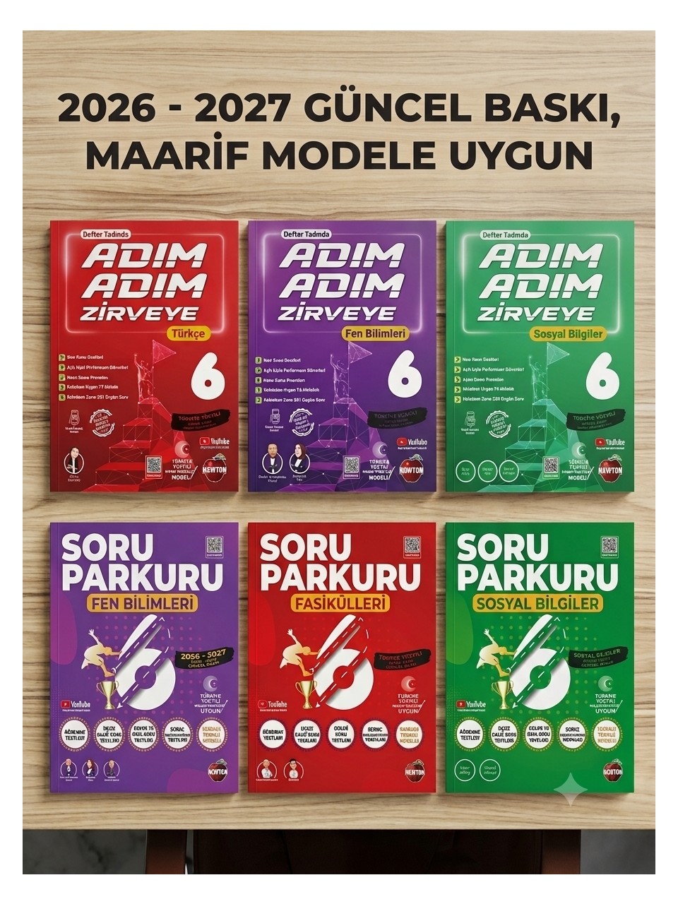 Newton Yayınları 6. Sınıf Fen Türkçe Sosyal (6 Kitaplık Set) 2026 - 2027 Güncel Baskı